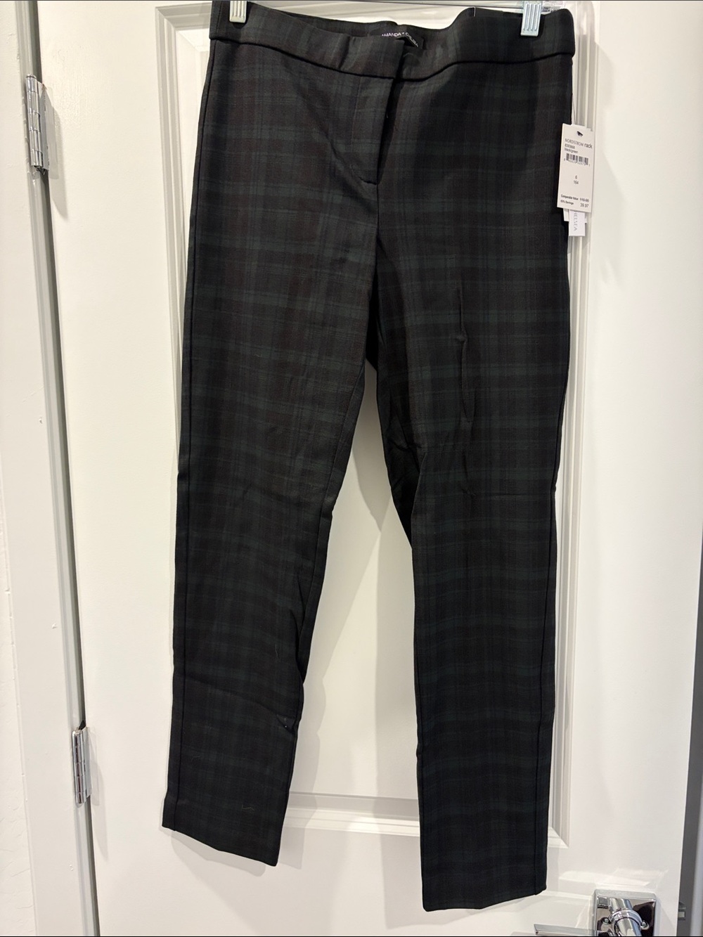 Women’s Black Plaid Dress Pants